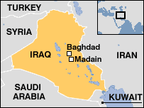  41056445 iraq madain map203 1 - Iraqi "Hostages" dumped in river