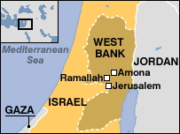  41214644 westbank amona2 map203 1 - Settlers clash with Israel troops
