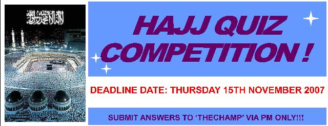 hajjquiz 1 - Hajj Quiz Competition