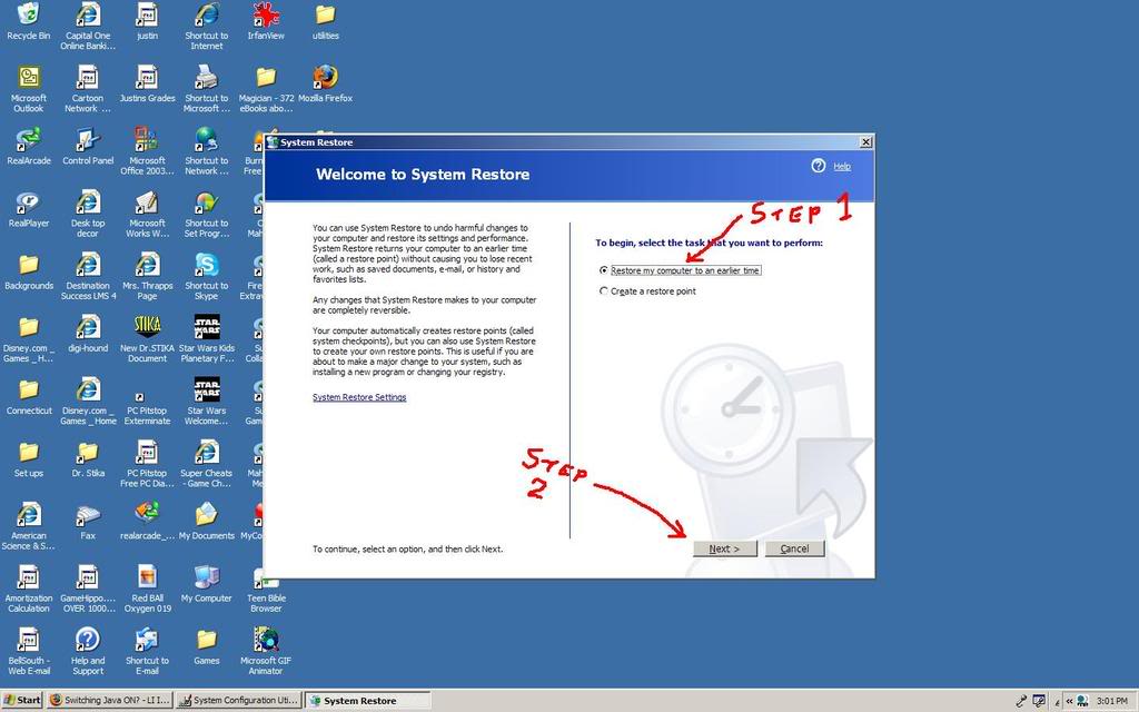 step2 1 - Switching Java ON?