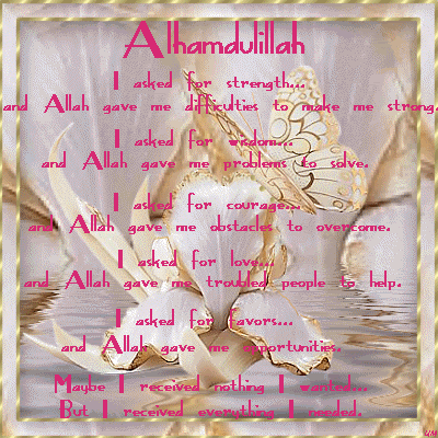Alhamdulillah  1 - I asked Allah...