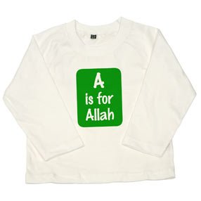 aallah b 1 - I wonder who is dumber, the hijabman or this girl, for wearing this (tight) t-shirt.