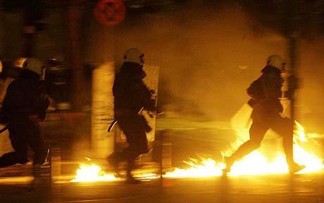 greece2460 1203891c 1 - Greek protests spread with arrests across Europe