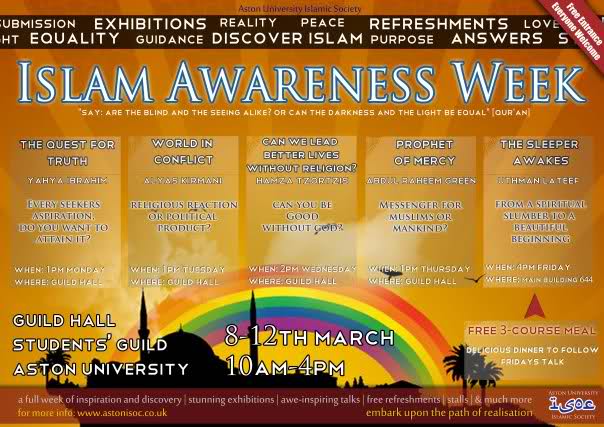 2ilkc40 1 - Aston ISOC: Islam Awareness Week 2010