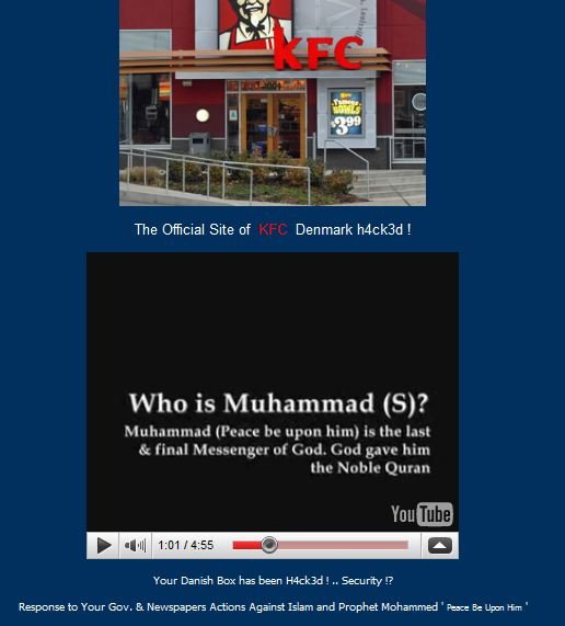 100430 3926 Screendump20KFCJPG 1 - Denmark's KFC website hacked by Muslims