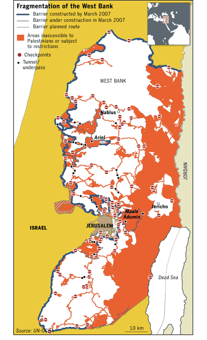 ft20fragmentation20of20the20west20bank20 1 - Does Palestine have an international airport?