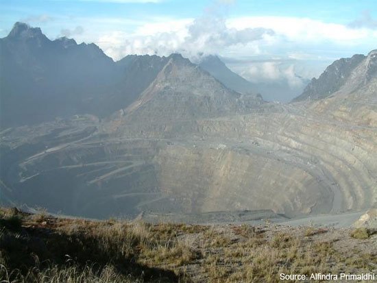 1grasbergopenpit 1 - The Most Deepest Holes On Planet Earth.