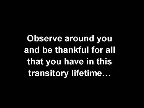 observearoundyou 1 - Being Grateful