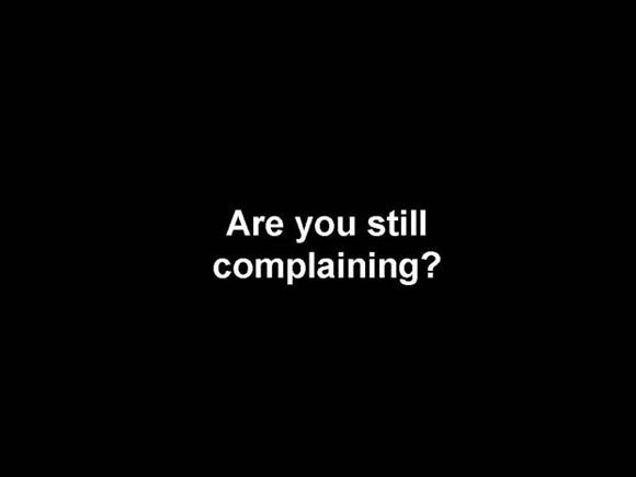 stillcomplaining 1 - Being Grateful