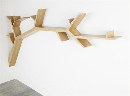 treebranch03 1 - Creative wooden bookshelf made by talented French designer Olivier Dolle.