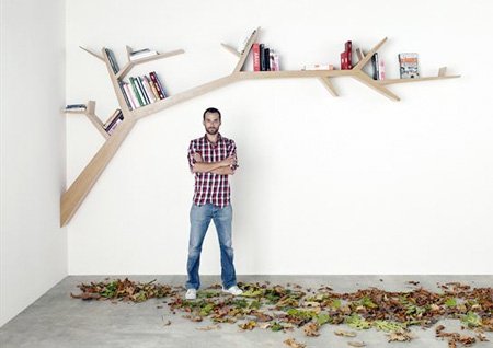 treebranch05 1 - Creative wooden bookshelf made by talented French designer Olivier Dolle.