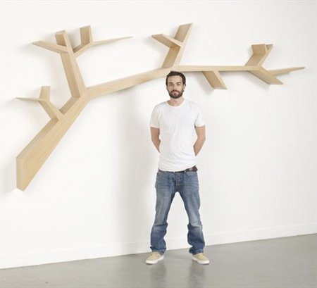 treebranch06 1 - Creative wooden bookshelf made by talented French designer Olivier Dolle.