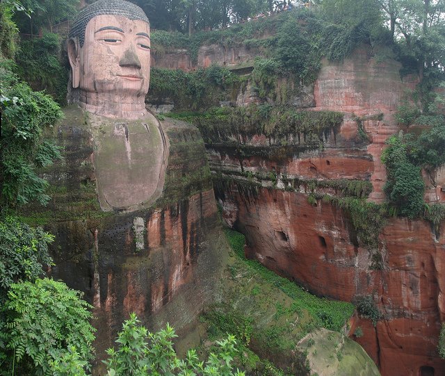 leshanbuddha2 1 - Living Rock – Massive Monuments Carved In Situ.