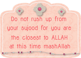 sujood 1 - Whats YOUR Excuse?