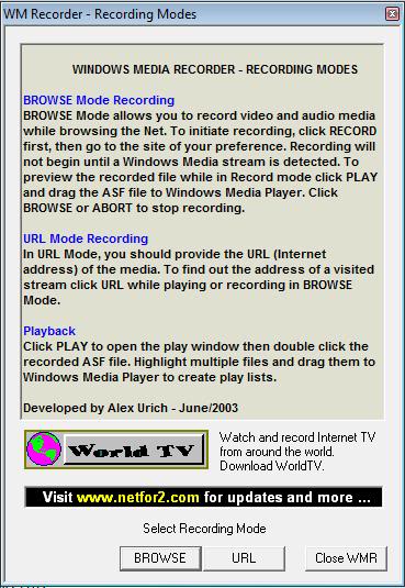 wmr 1 - Recording Makkah/Madinah live streams