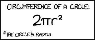 circumference formula 1 - The Official Geeks' Thread.