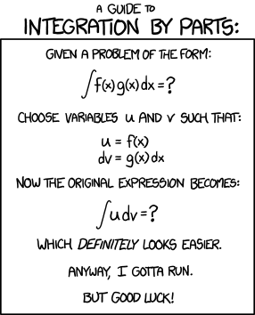 integration by parts 1 - The Official Geeks' Thread.