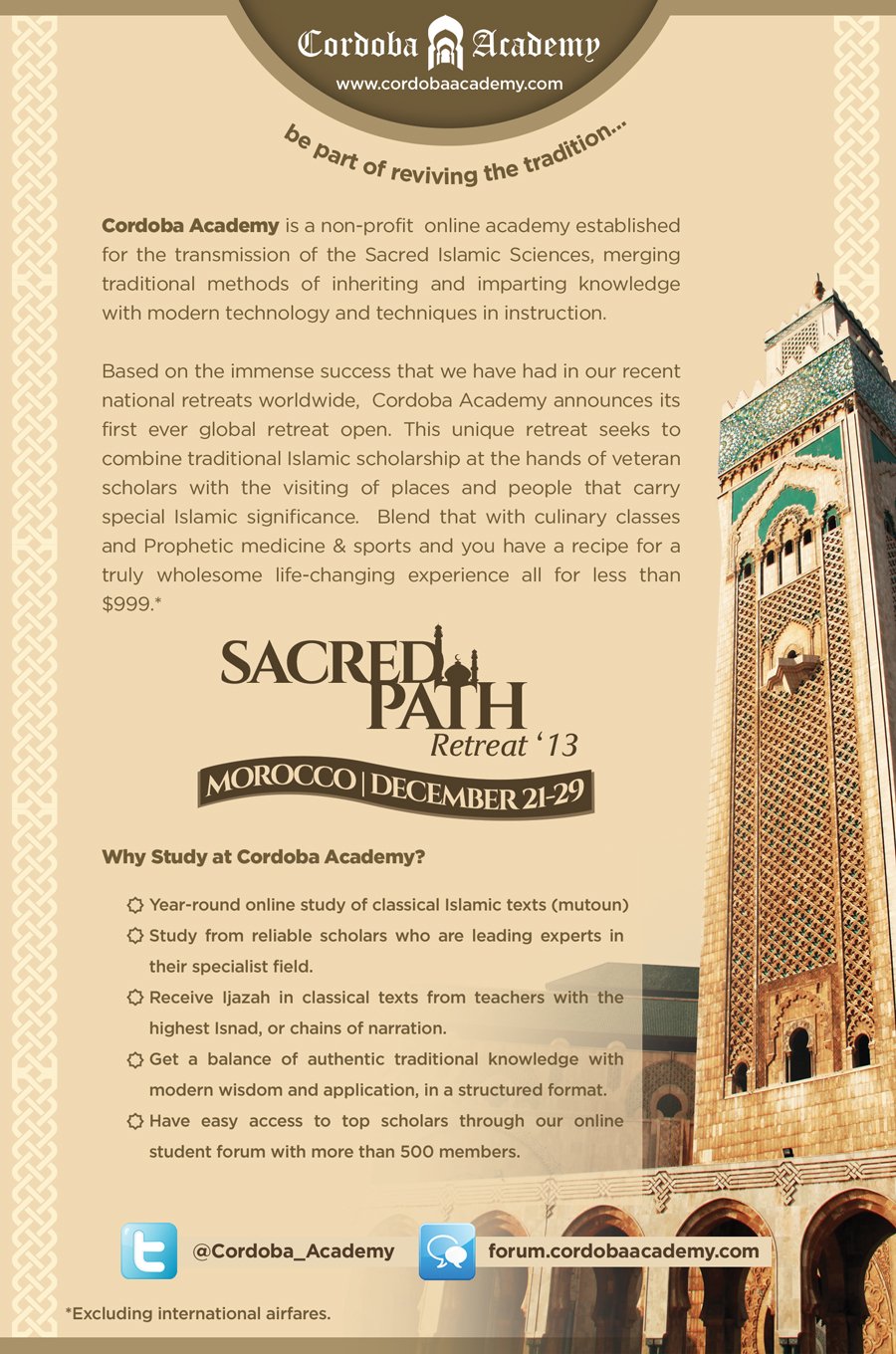 Salaam Cal Ad 1 - Why Study with Cordoba Academy?