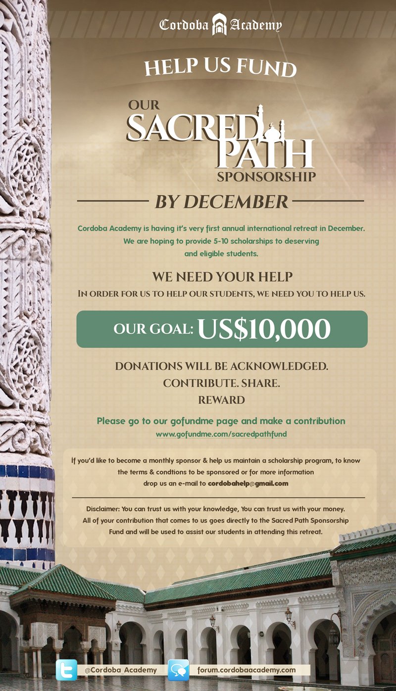 Morocco Retreat Sponsorship Flyer 2 1 - Exclusive Global Retreat to Morocco with Cordoba Academy & Scholars