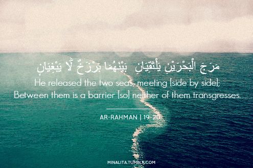 Miracle Of Allah Two Oceans Meet But Doesn T Mix
