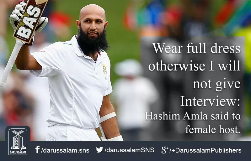 Cg02moX 1 - "Wear full dress otherwise I will not give interview" - Hashim Amla