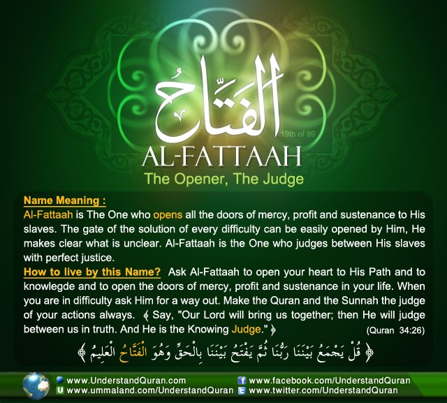 Name 19 AlFattaah 1 - Trust in Allah SWT