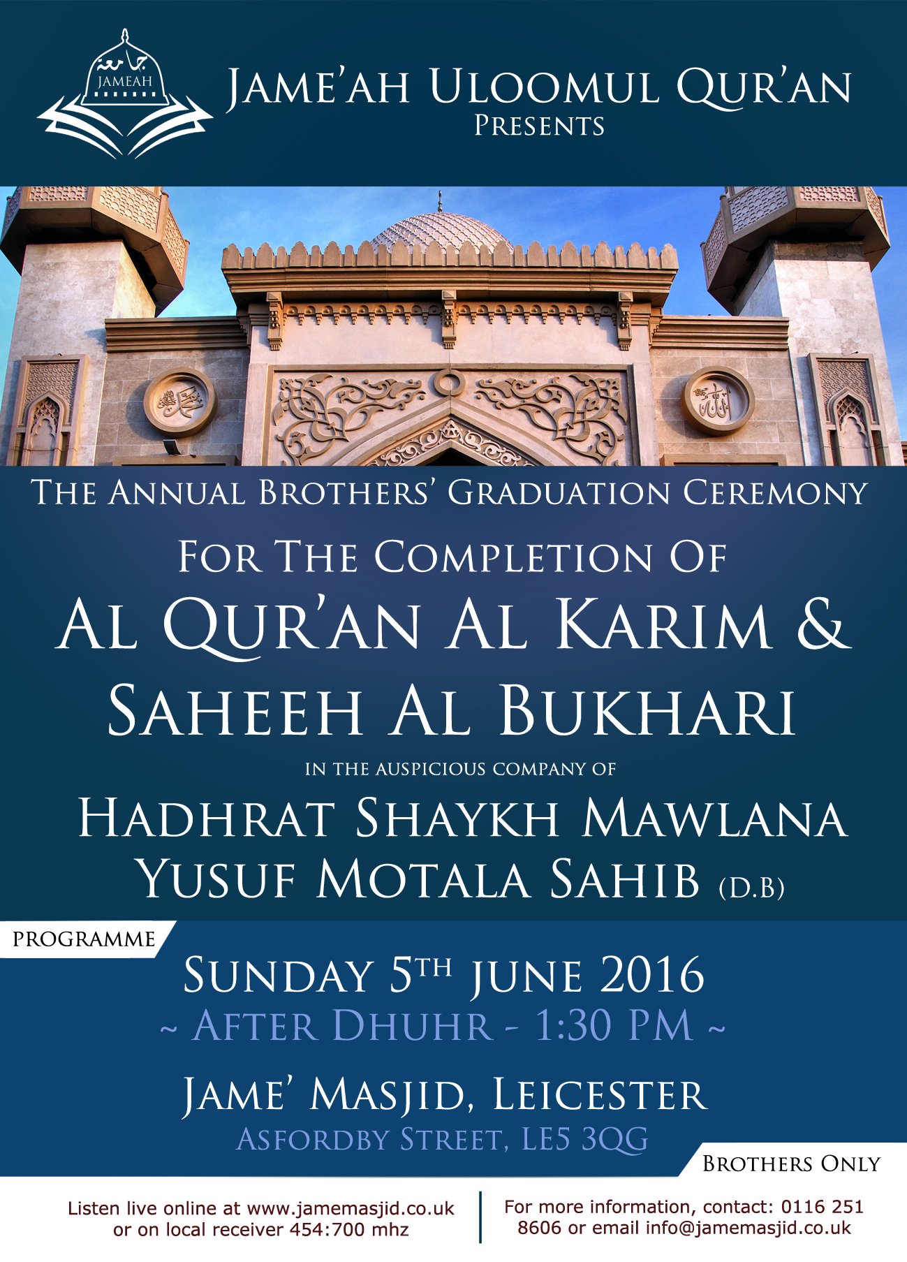 BOYS 1 - JAMEAH MASJID - ANNUAL EVENT LIVE NOW