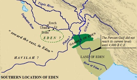 EdenSouthernLocationFilledIn 1 - Soon the river "Euphrates" will disclose the treasure (the mountain) of gold