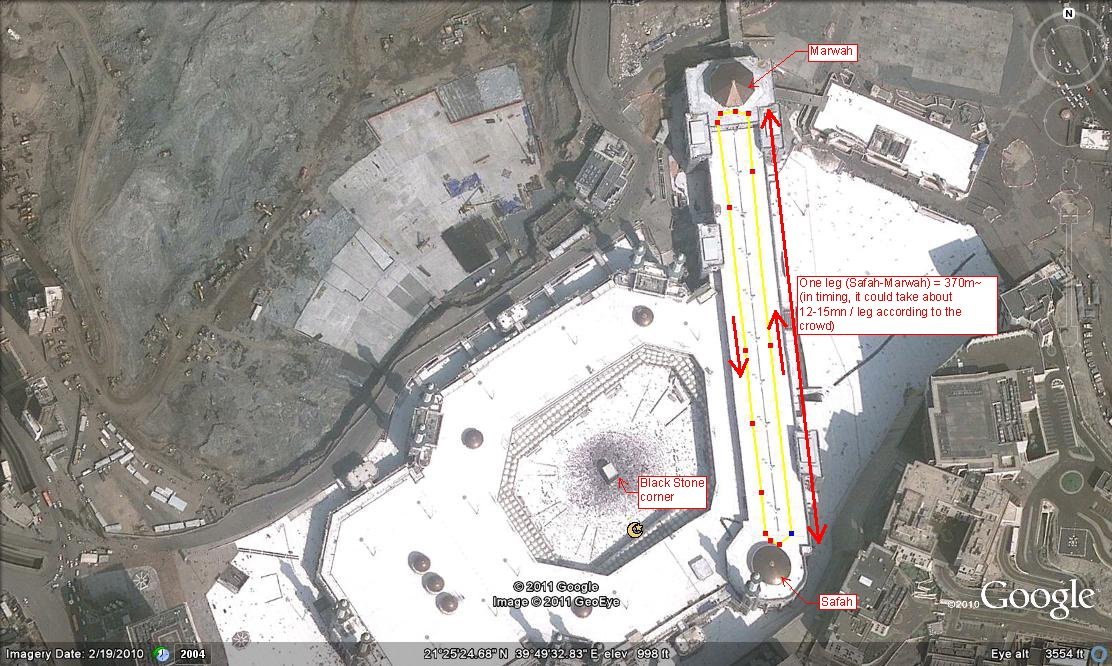 SafaMarwahAerial 1 - Historical Places in Makkah Al-Mukarramah