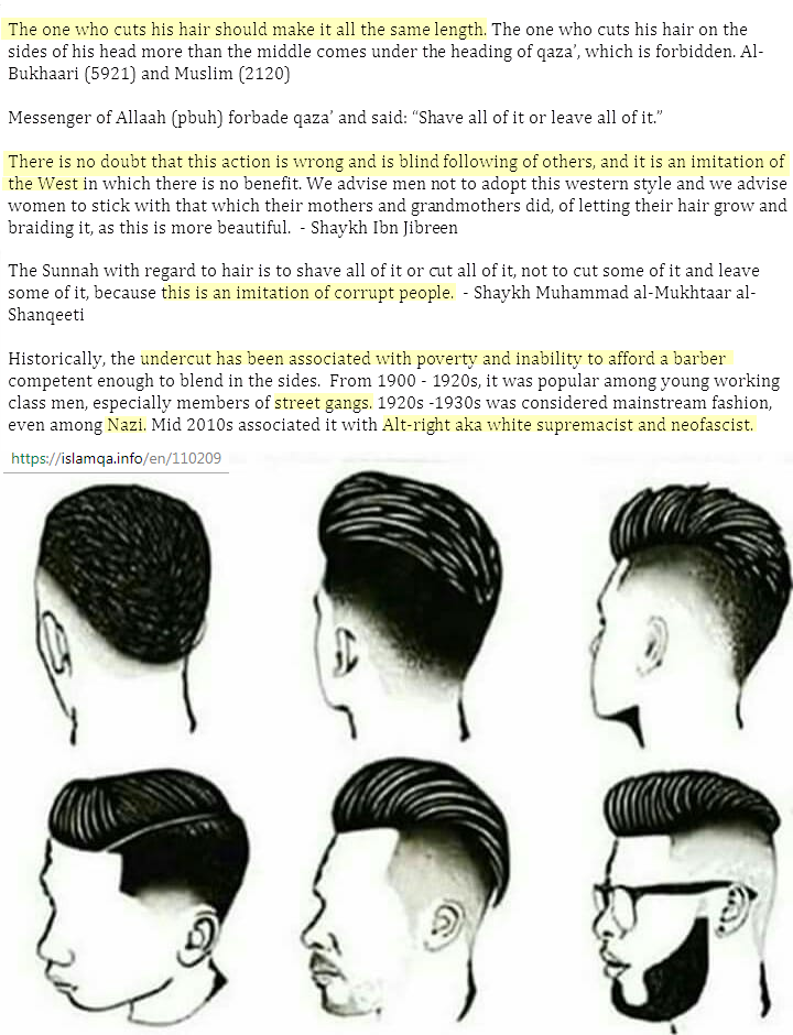 What type of hair style is allowed in Islam for men  Quora