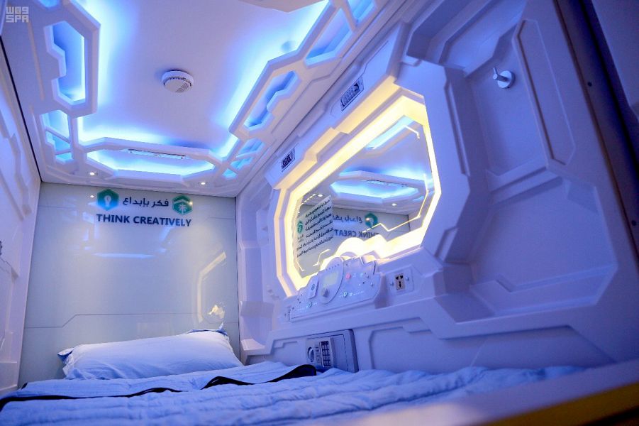 000211196561533810649997 1 - Hajj pilgrims to try out hotel rooms in a capsule for the first time this season