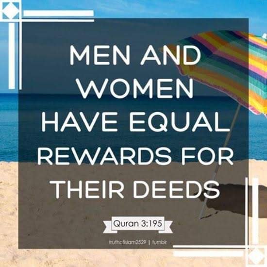 85601d5ff5d4ab159deaa49a1c7b3a6c 1 - Men and Women are equal in Islam