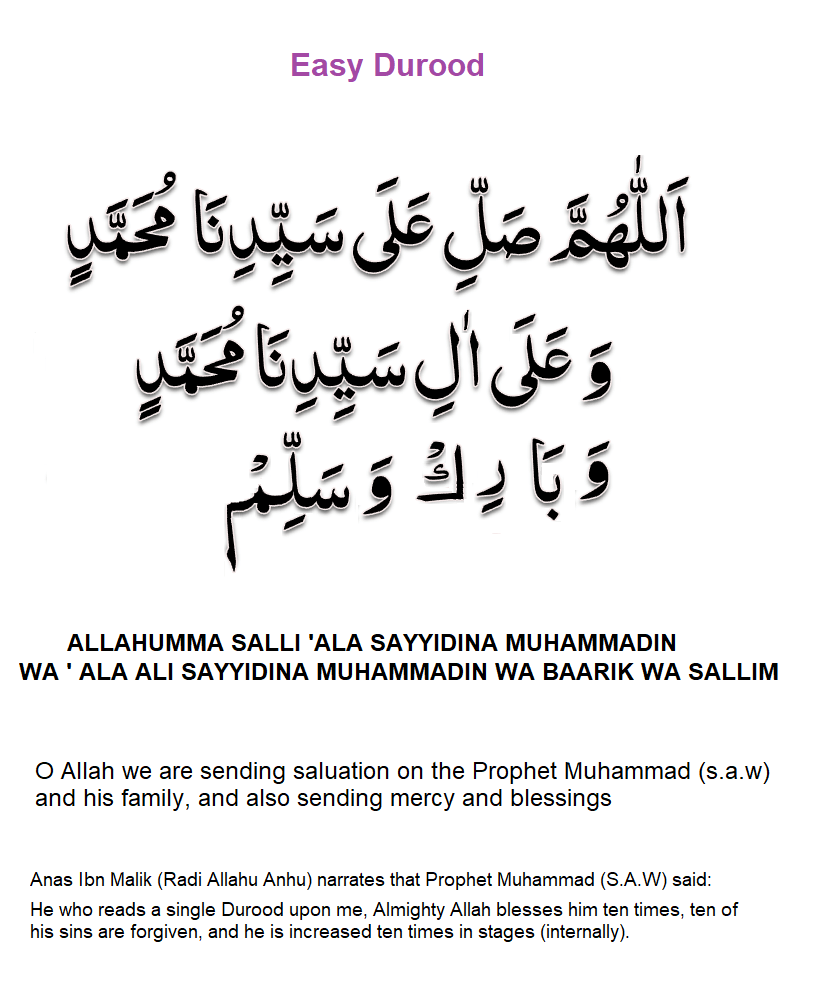 DuroodSalam and Blessing Muhammad saw 1 - Friday is Here - You Know What to Read?