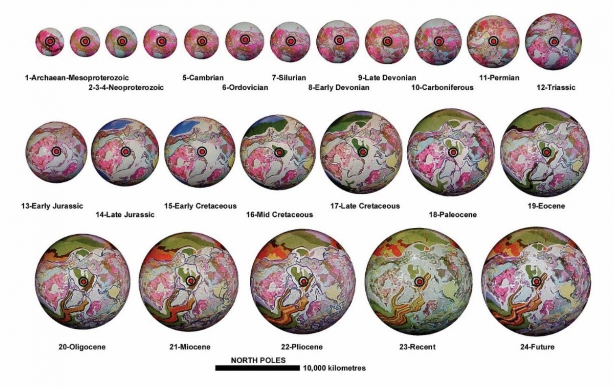 1200pxArchaen2FutureMagneticNorthPole 1 - The Ancient peoples timeline and the first humans who walked the earth - Timeline