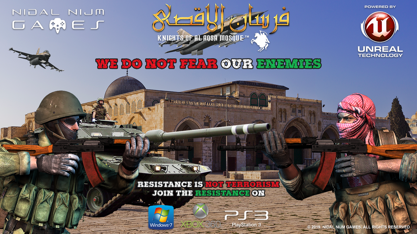 banner we dont fear enemies final 1 - I am developing a game about Palestine Resistance