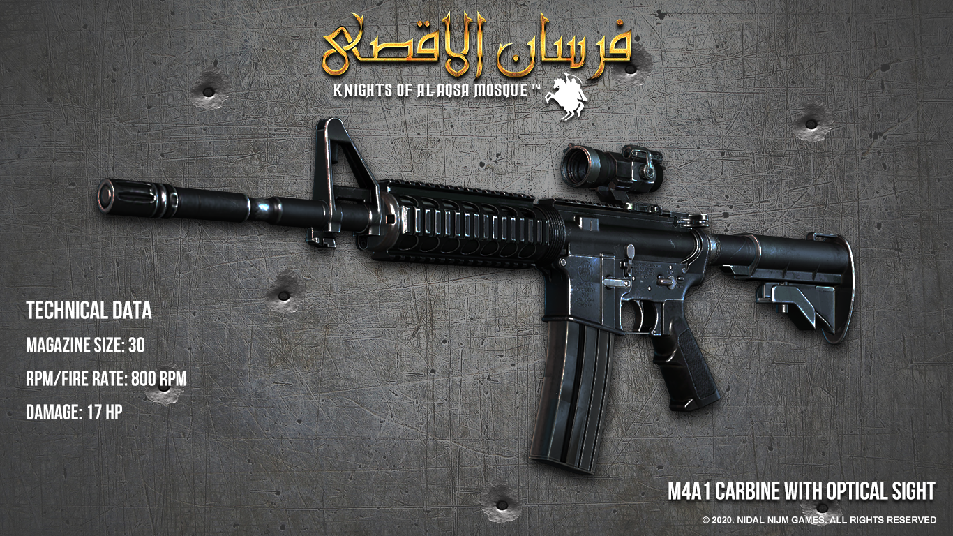 Fursan alAqsa Weapons Showcase M4A1 1 - I am developing a game about Palestine Resistance