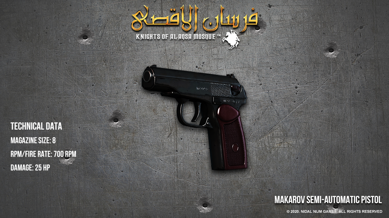 Fursan alAqsa Weapons Showcase Makarov 1 - I am developing a game about Palestine Resistance