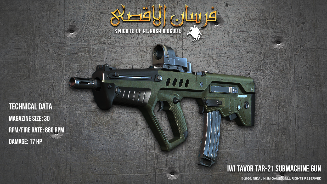 Fursan alAqsa Weapons Showcase Tavor 1 - I am developing a game about Palestine Resistance