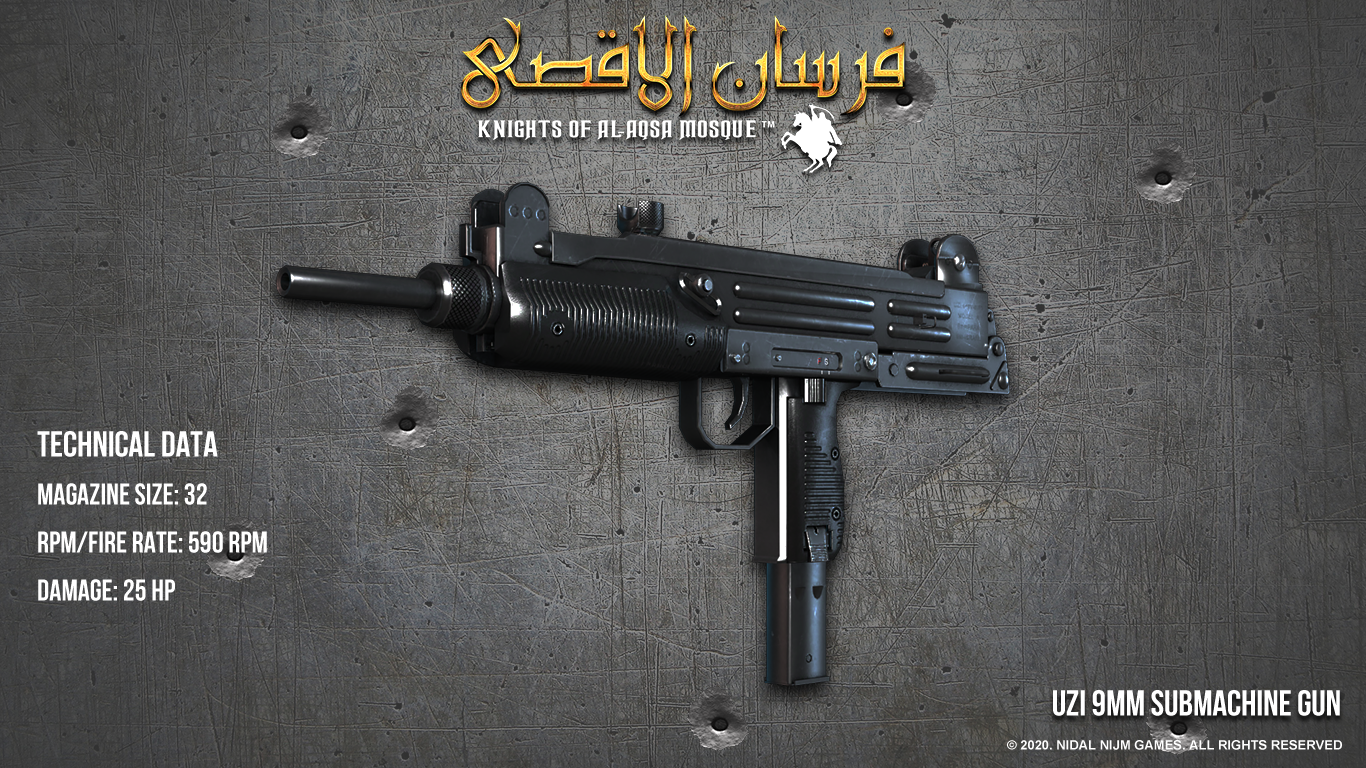 Fursan alAqsa Weapons Showcase UZI 1 - I am developing a game about Palestine Resistance