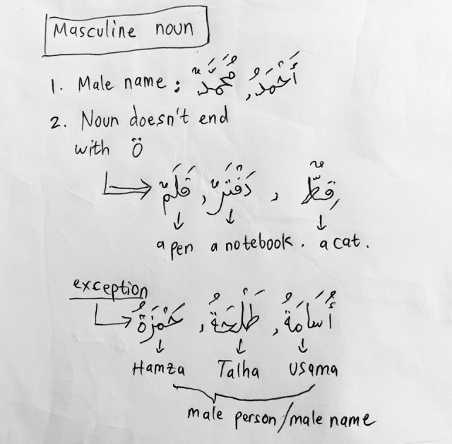 characteristicsmasculinenouninarabic 1 - Arabic Grammar Simplified