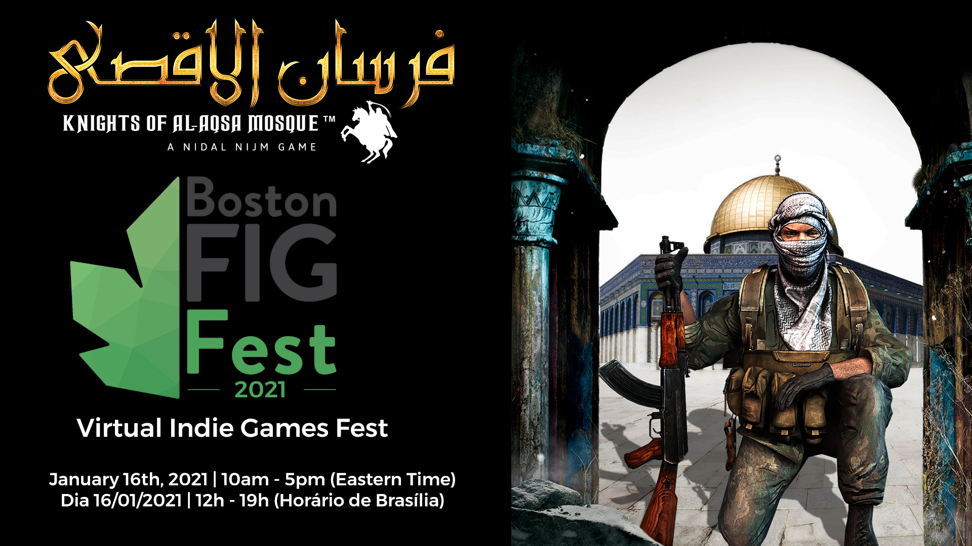 fursan aqsa bostonfig 2021 final 1 - I am developing a game about Palestine Resistance