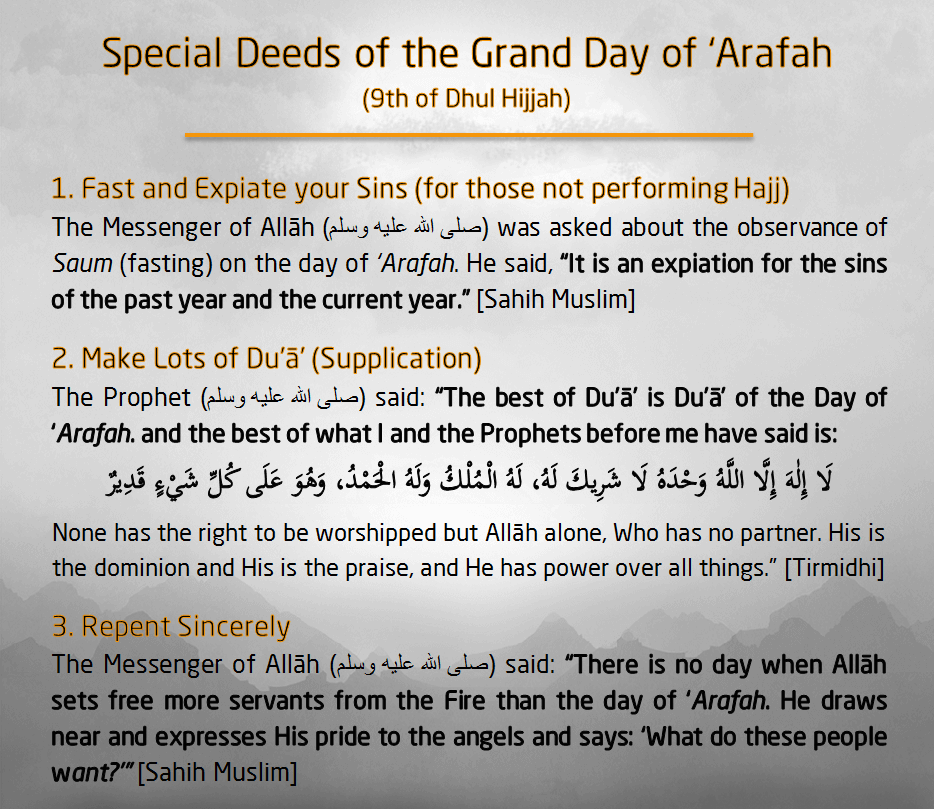 day of arafah todo 1 - Day of Arafah (Tuesday 27th June 2023) - What To Do?